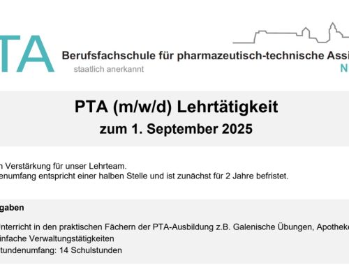 Lehr-PTA (m/w/d) für PTA-Schule Nürnberg